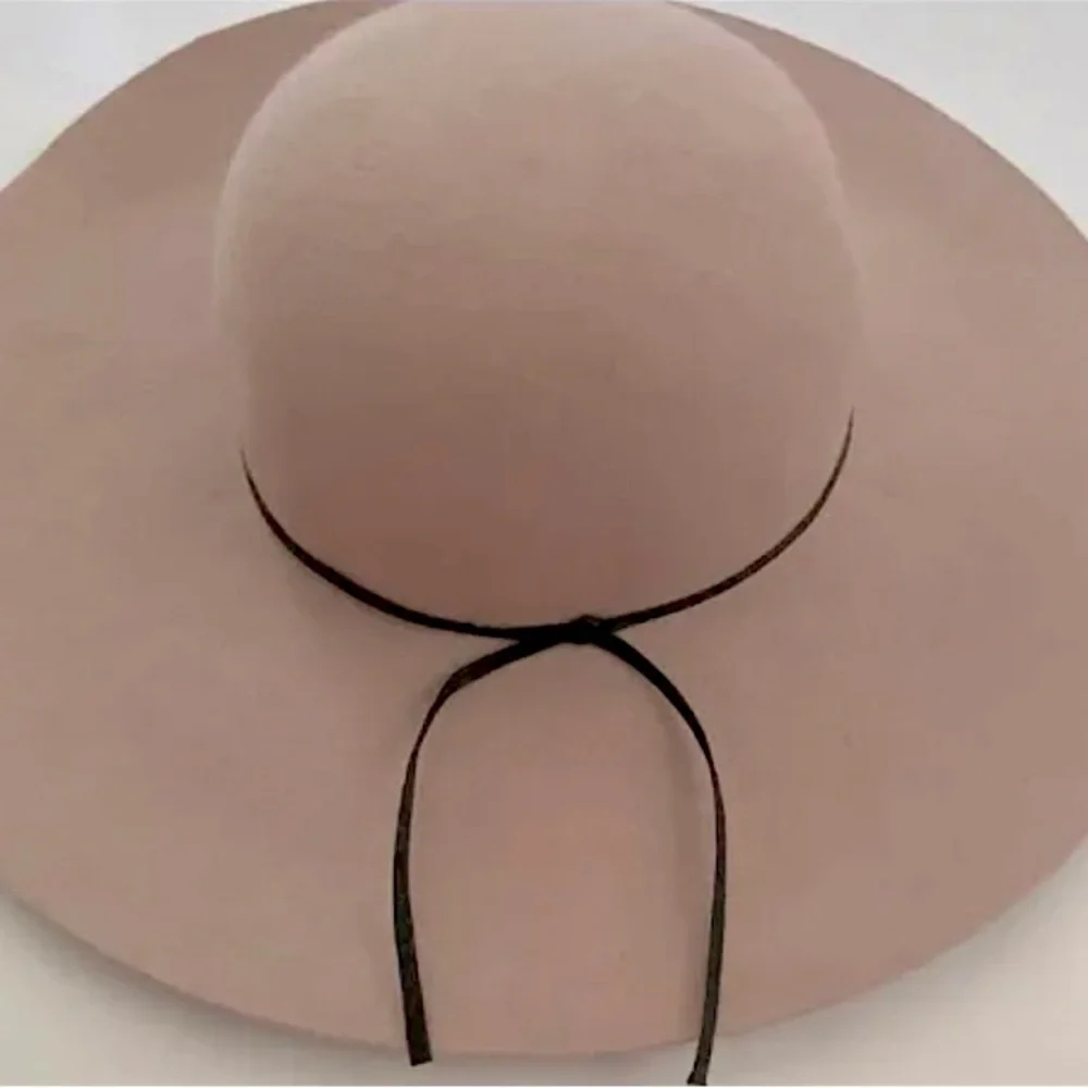 Nordstrom Brass Plum (BP) Wool Floppy Hat in Rose Pink - Picture 1 of 11